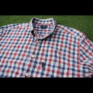 Guess Jeans Red Flannel